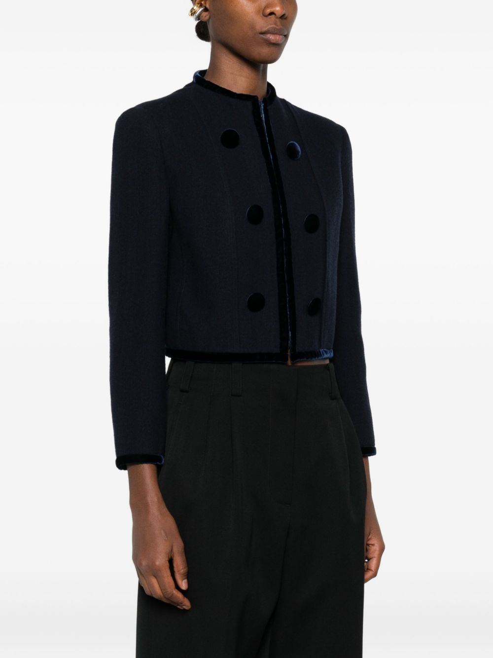 Emporio Armani Jackets Blu Virgin Wool