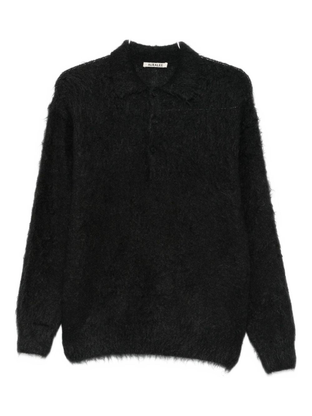 Auralee T-Shirts And Polos Black Mohair Wool