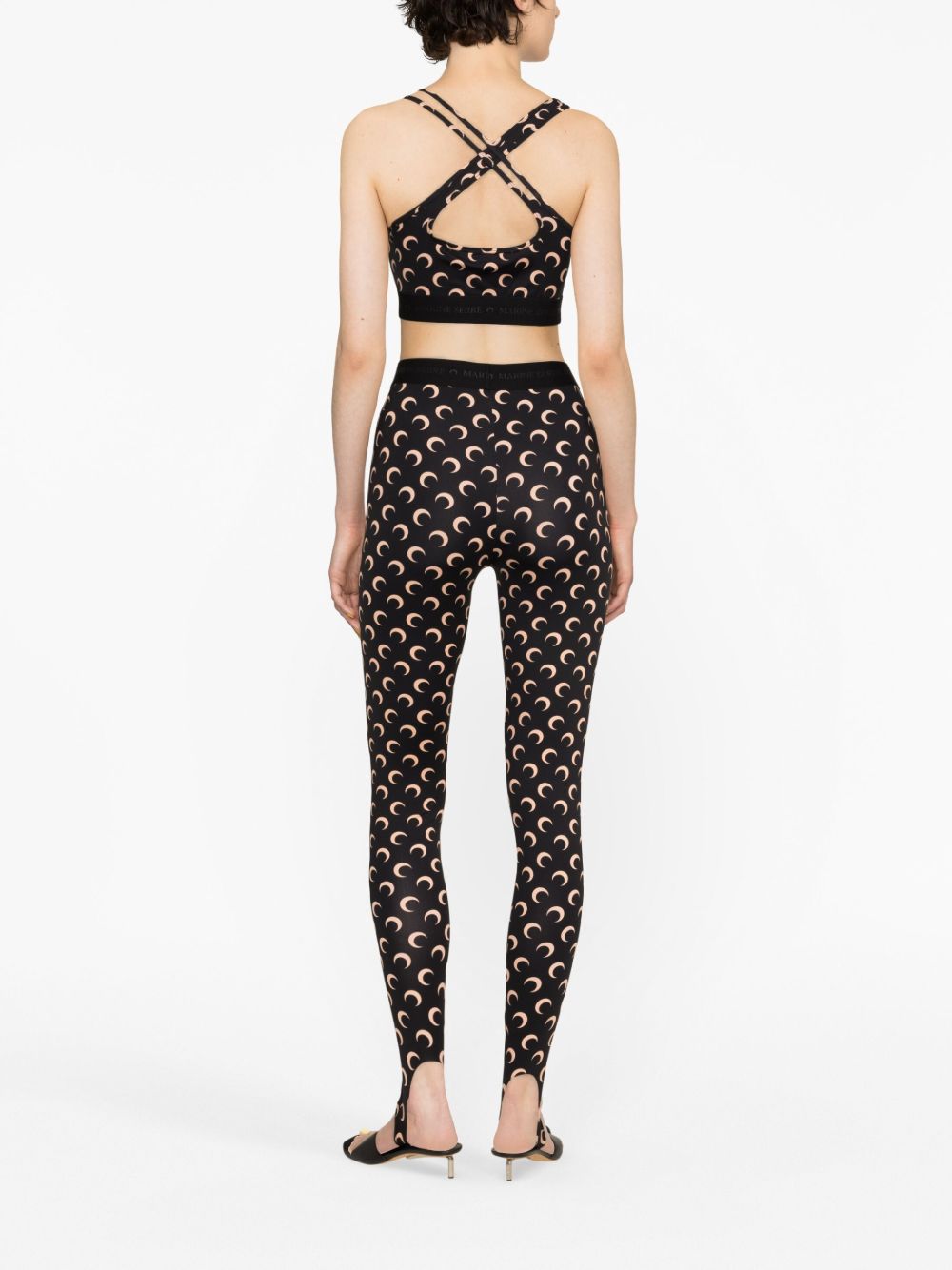 Marine Serre Trousers Black Recycled Polyamide