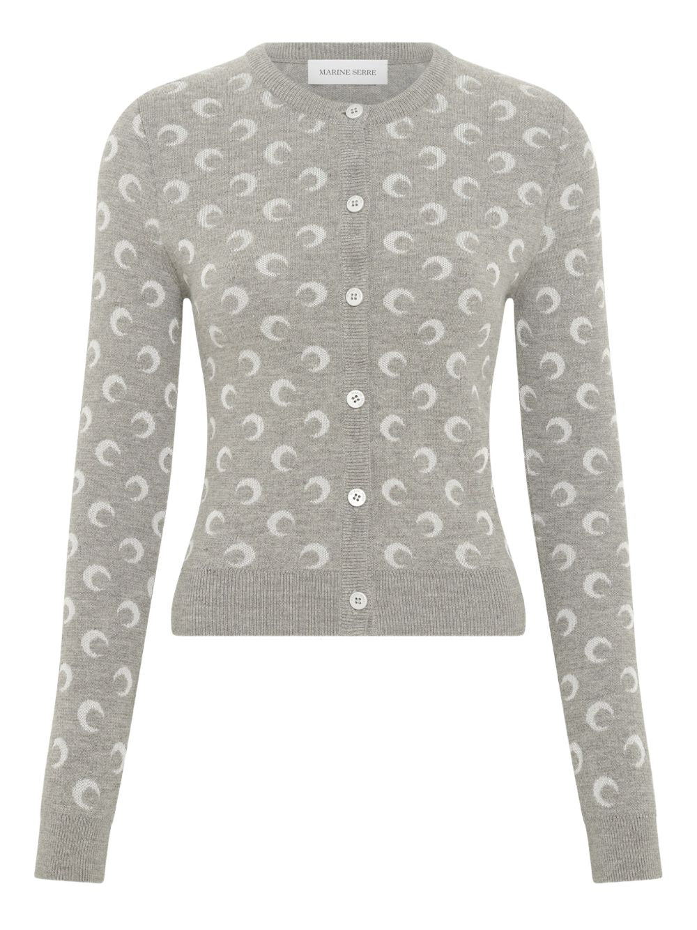 Marine Serre Sweaters Light Grey Viscose