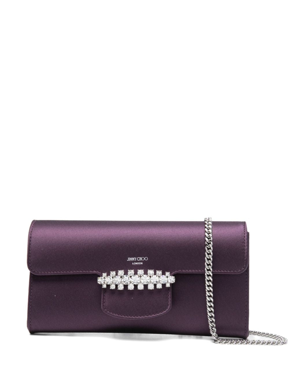 Jimmy Choo Bags Bordeaux Fabric Calf Brass Crystal