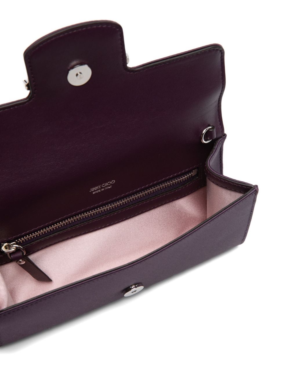 Jimmy Choo Bags Bordeaux Fabric Calf Brass Crystal
