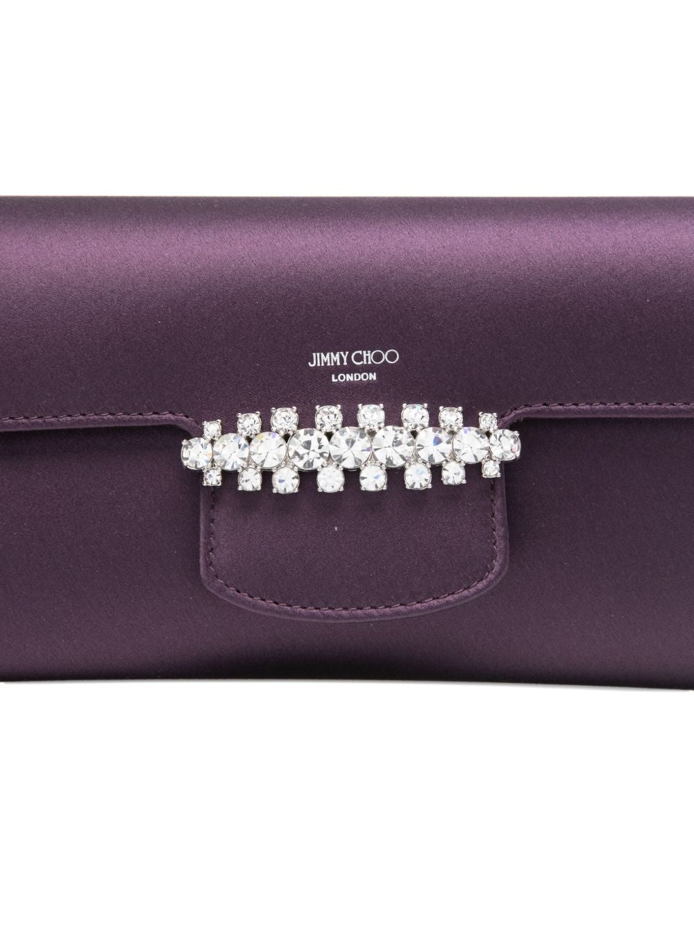 Jimmy Choo Bags Bordeaux Fabric Calf Brass Crystal