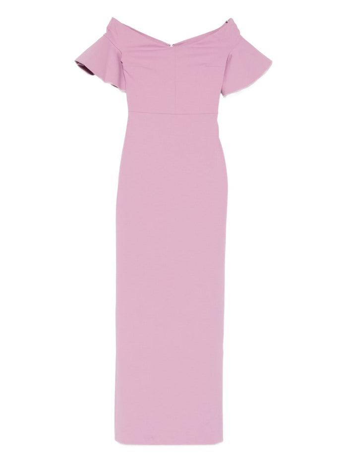 Solace London Dresses Pink Polyester Elastane