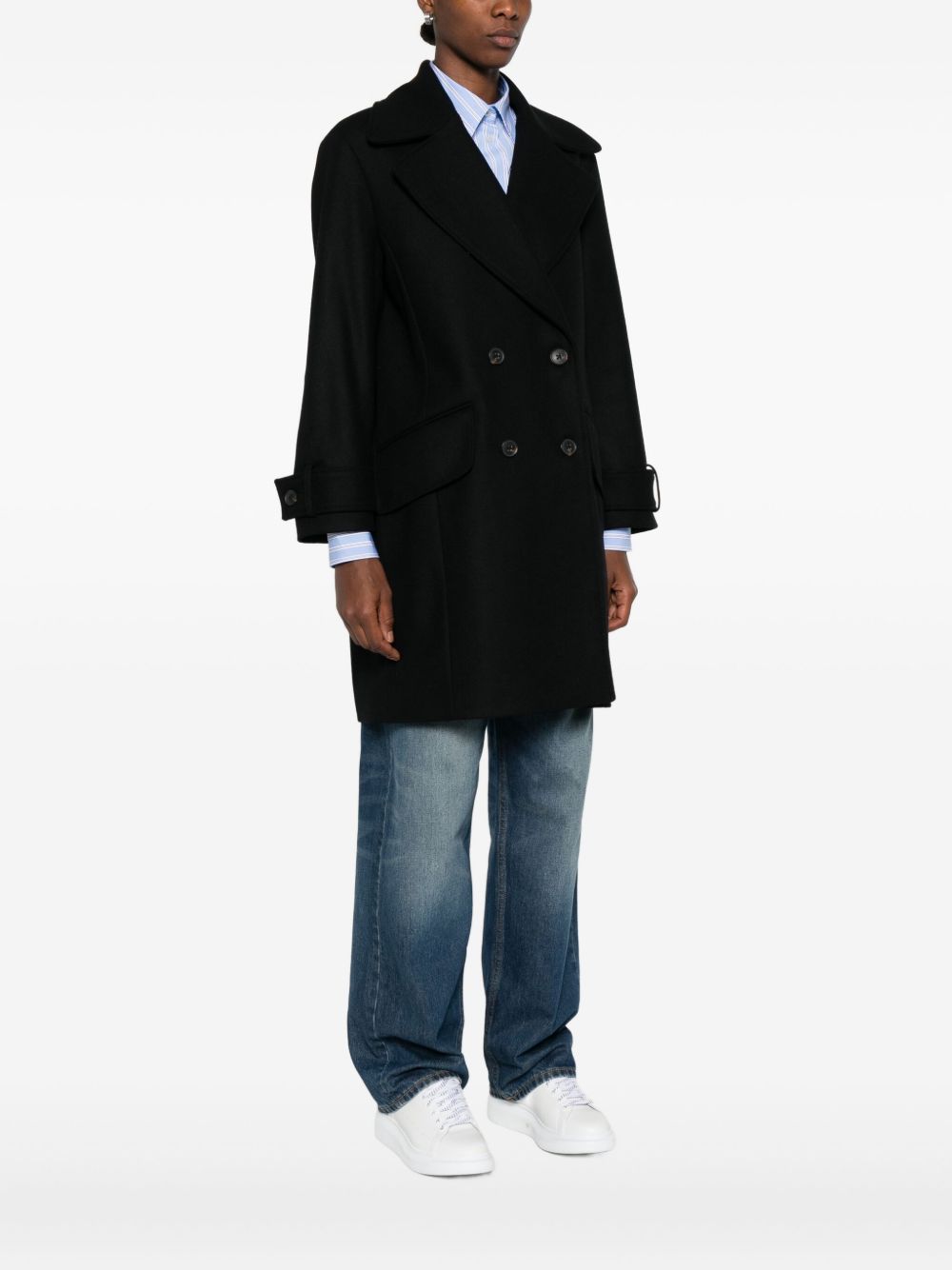 Paul Smith Coats Black Outer: Wool