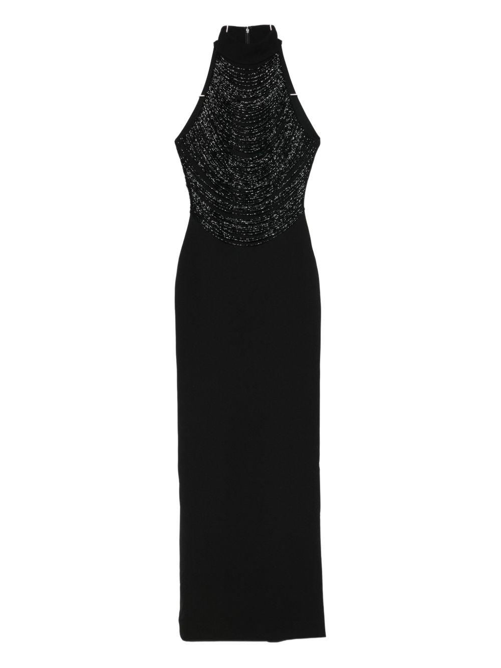 Solace London Dresses Black Polyester Elastane