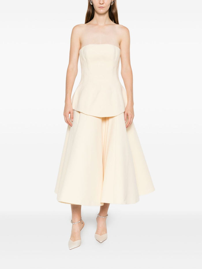 Solace London Dresses White Polyester Elastane