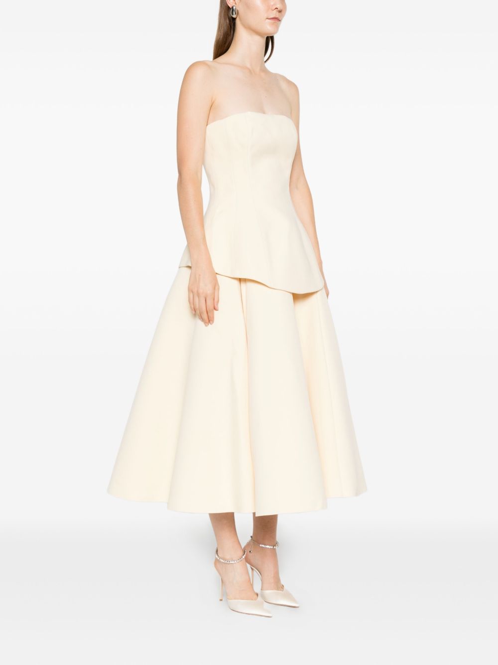 Solace London Dresses White Polyester Elastane