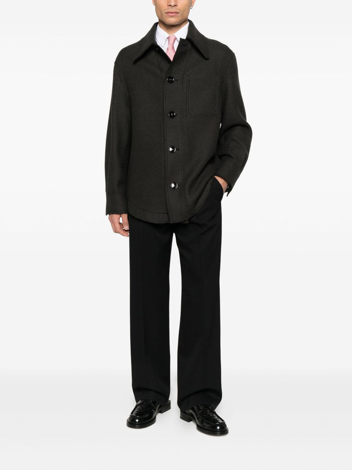 Ami Paris Jackets Grey Virgin Wool