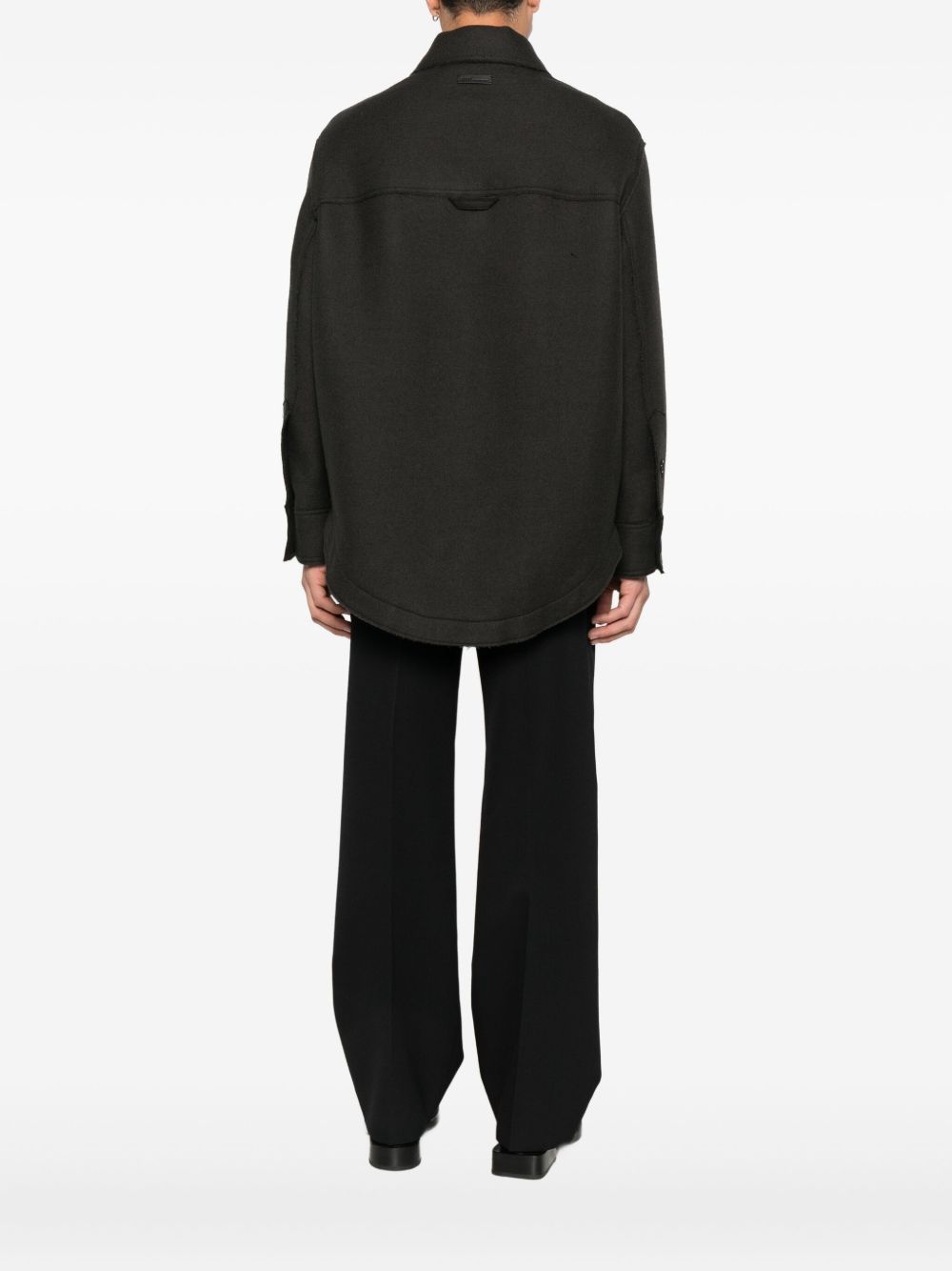 Ami Paris Jackets Grey Virgin Wool