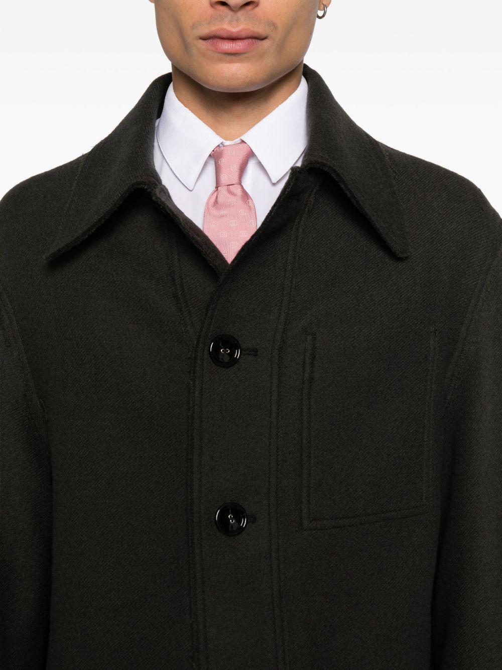 Ami Paris Jackets Grey Virgin Wool