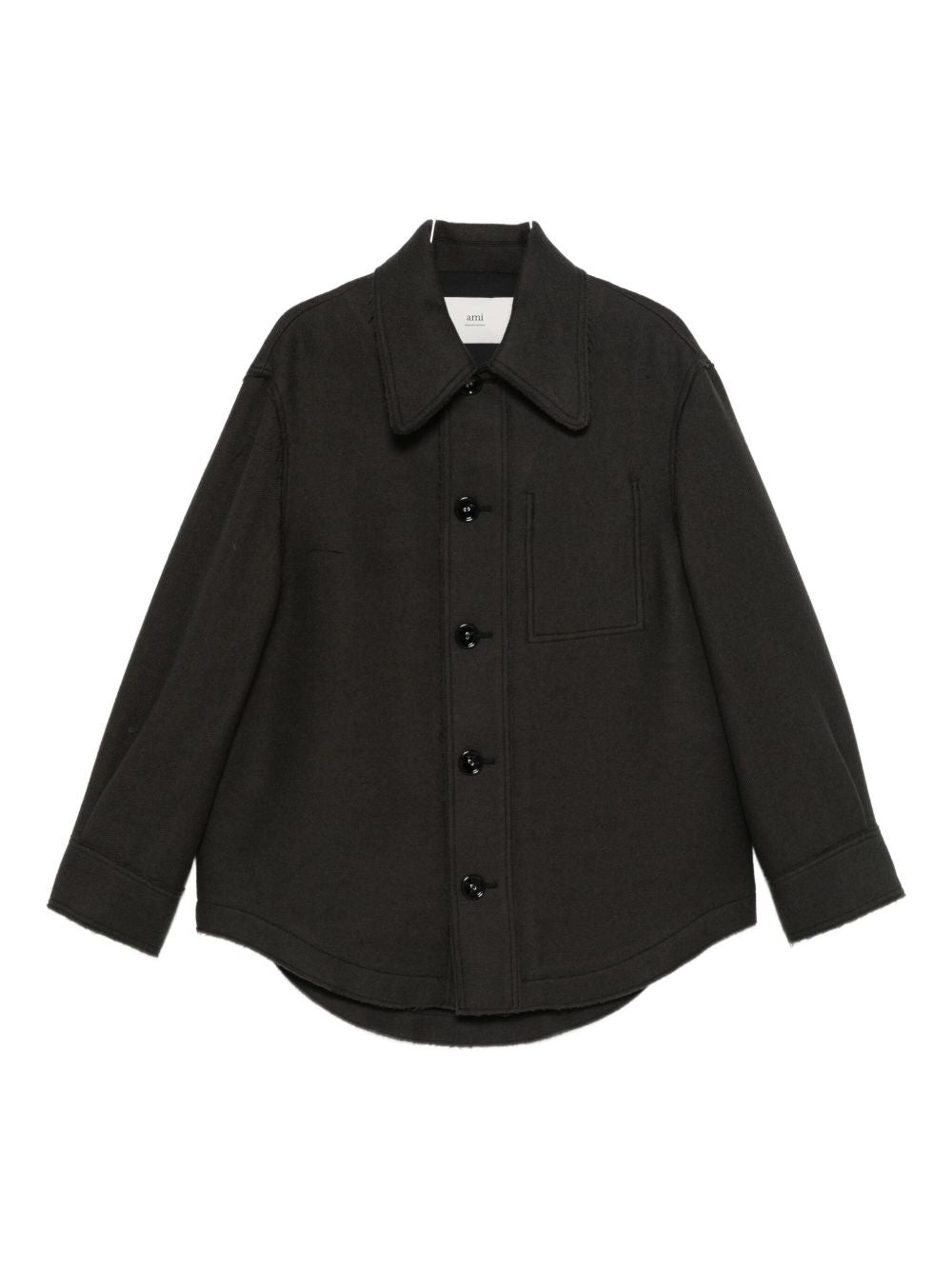 Ami Paris Jackets Grey Virgin Wool