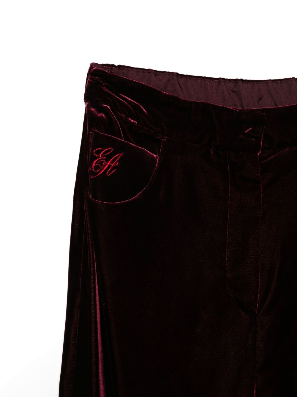 Emporio Armani Trousers Bordeaux Viscose