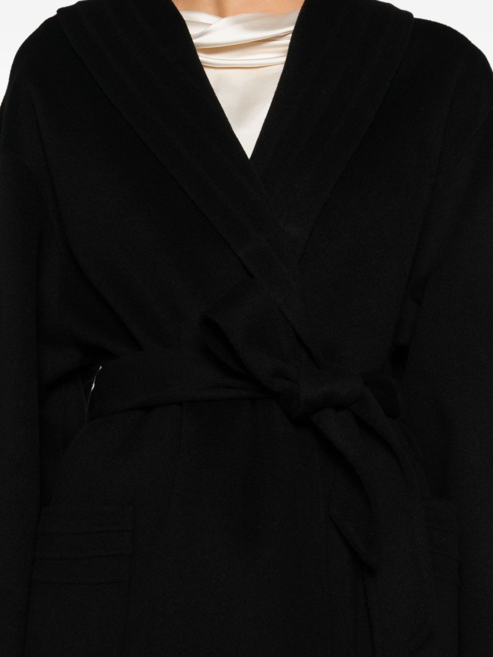 Emporio Armani Coats Nero Cashmere