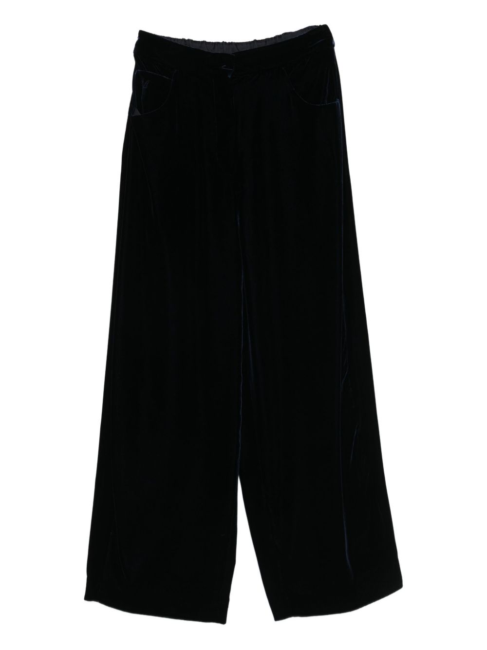 Emporio Armani Trousers Blu Scuro Viscose
