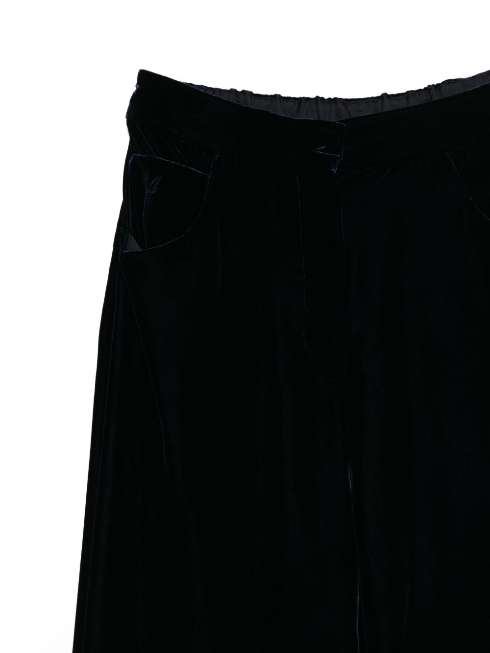 Emporio Armani Trousers Blu Scuro Viscose