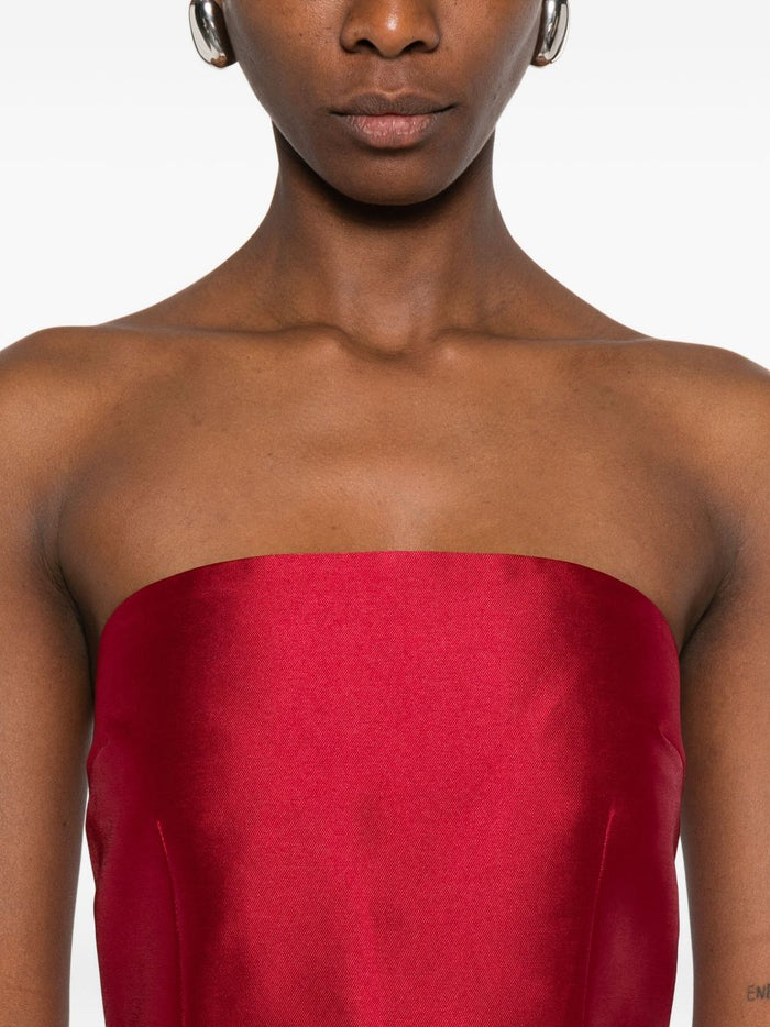 Solace London Dresses Red Polyester Elastane