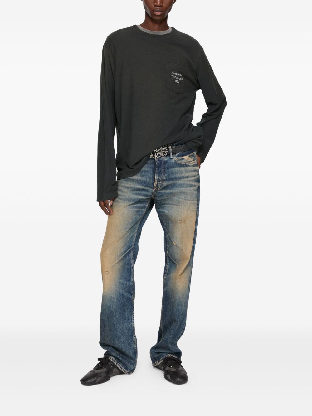 Acne Studios T-Shirts And Polos Black Cotton