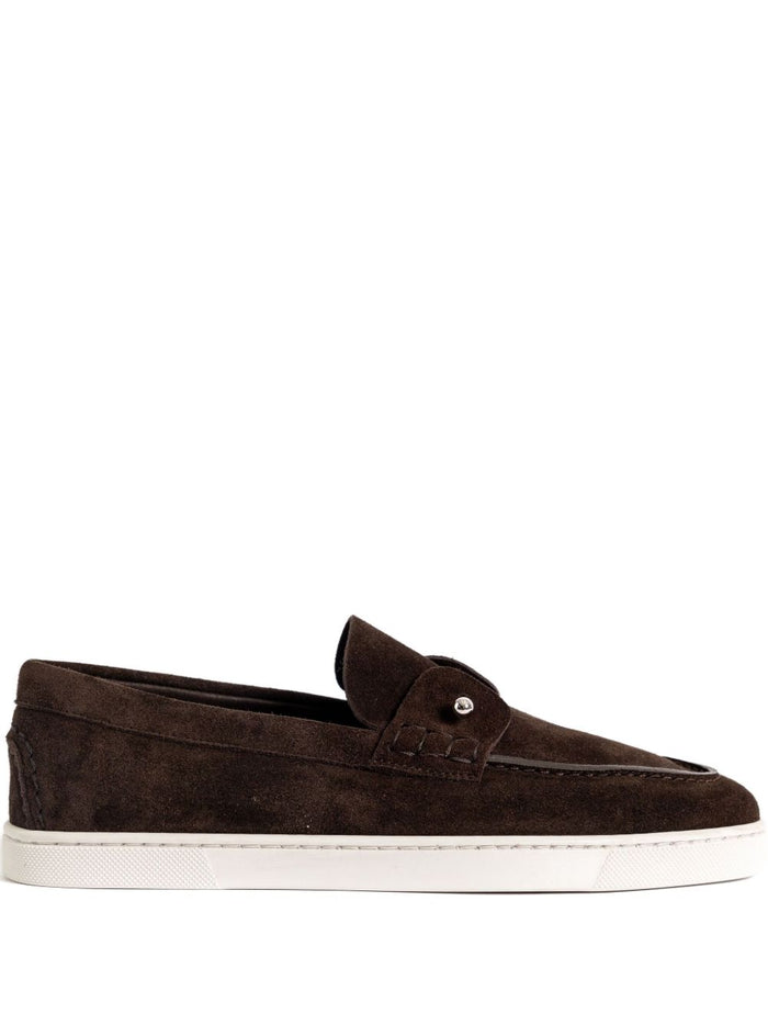Christian Louboutin Flat shoes Brown Calf Leather