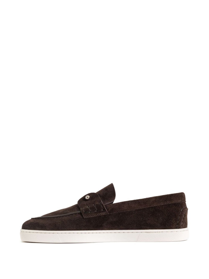Christian Louboutin Flat shoes Brown Calf Leather
