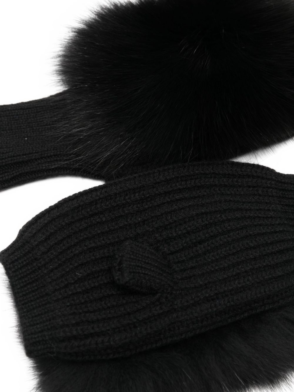 Alpo Gloves Black Cashmere 100 %