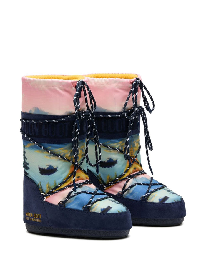 MOON BOOT X GUEST IN RESIDENCE Blue Outer: Polyester