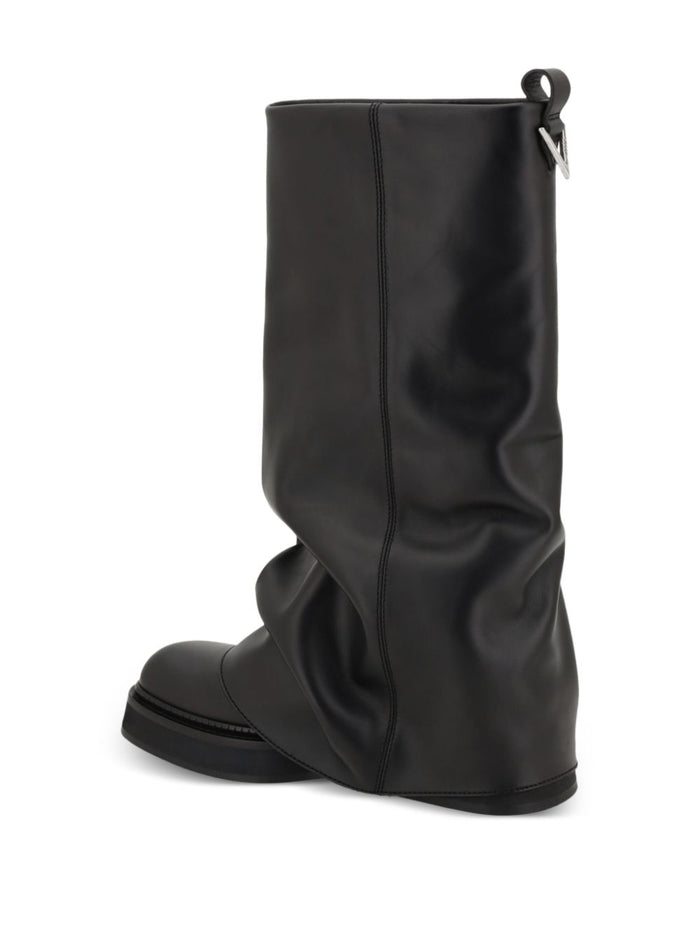The Attico Boots Black Calf Leather