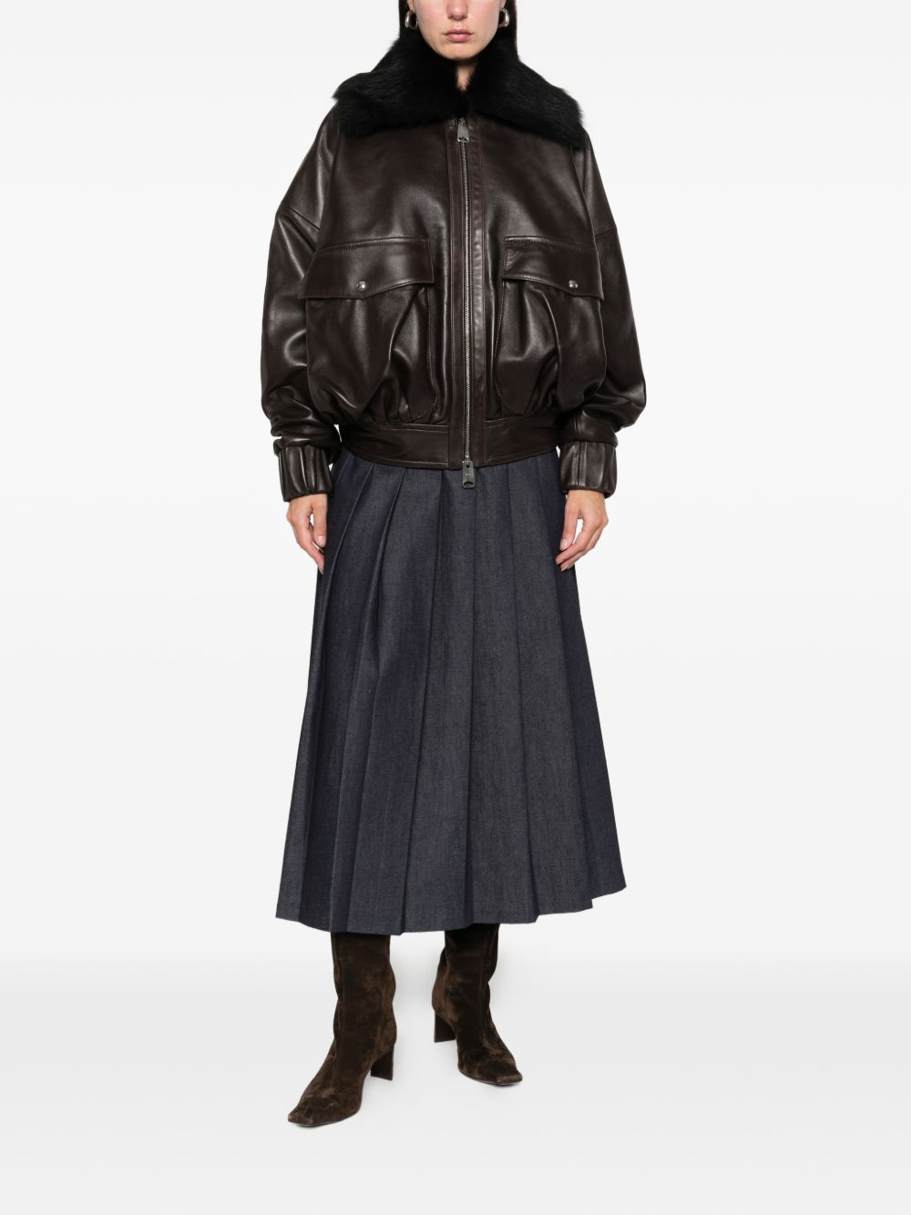 Khaite Jackets Marrone Scuro