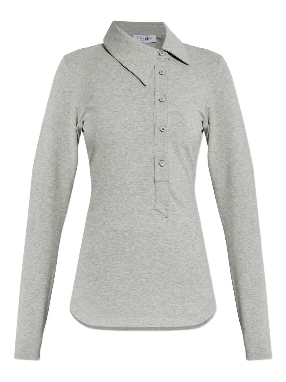The Attico T-shirts and Polos Grey Cotton Elastane