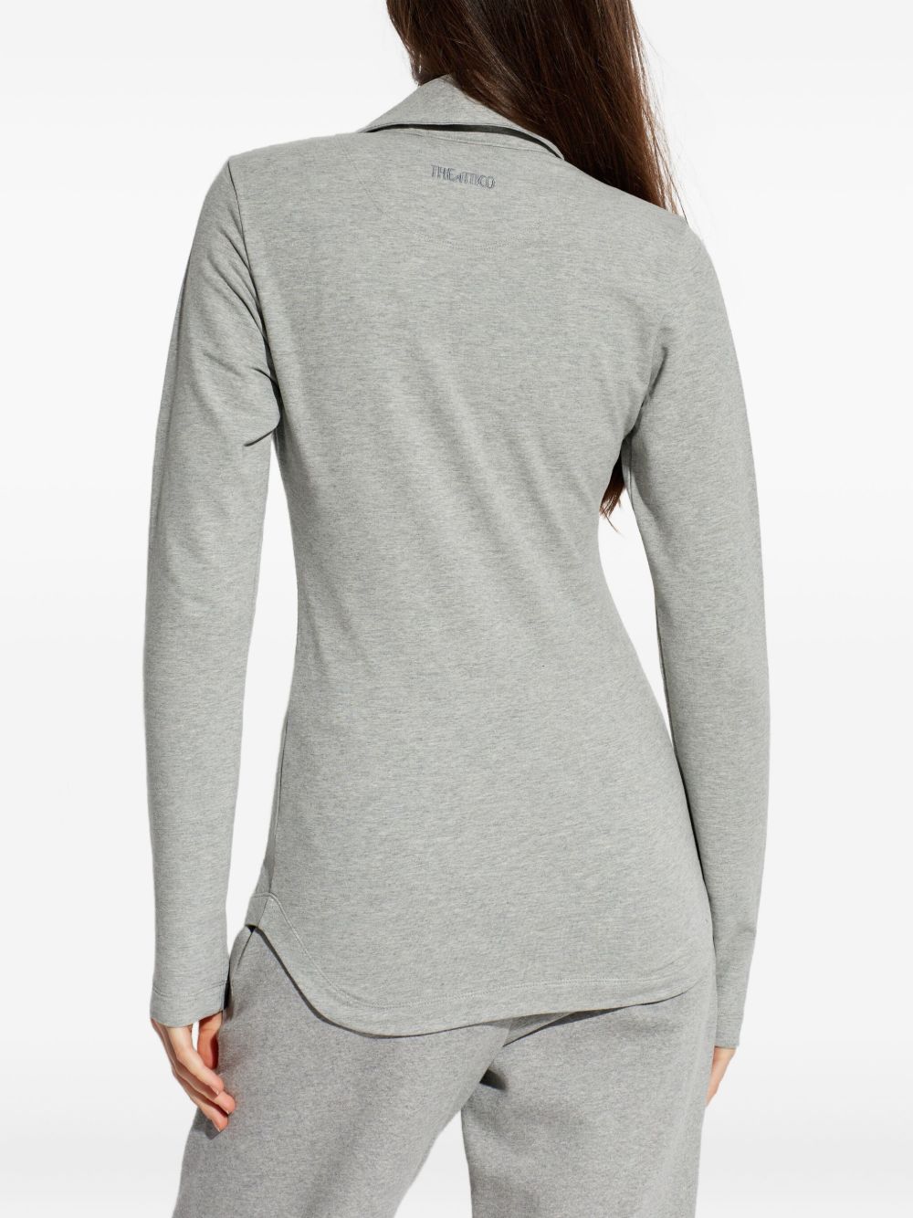 The Attico T-shirts and Polos Grey Cotton Elastane