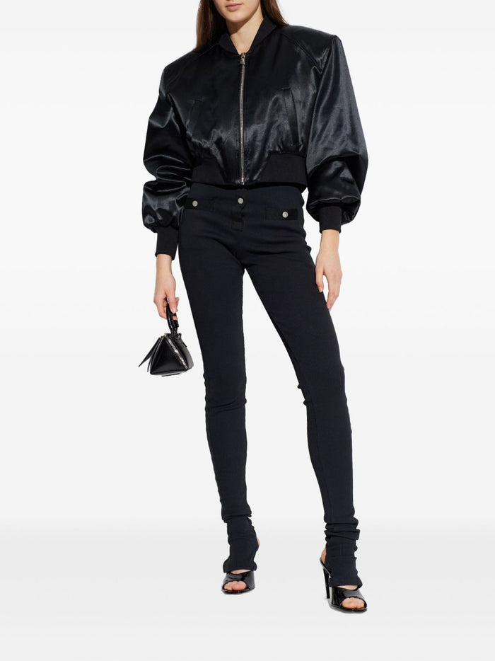 The Attico Coats Black Viscose