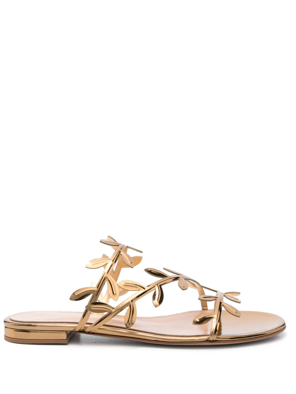 Gianvito Rossi Sandals Golden Calf Leather