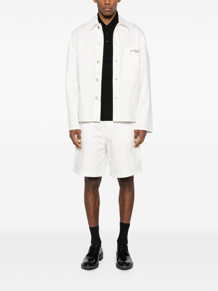 Givenchy Coats White Cotton