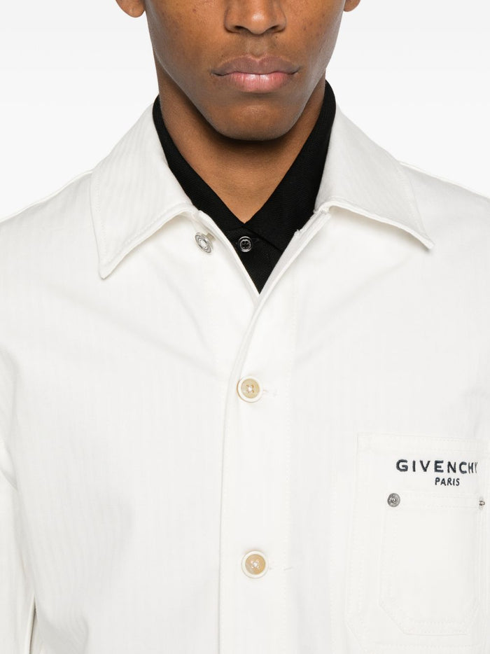 Givenchy Coats White Cotton