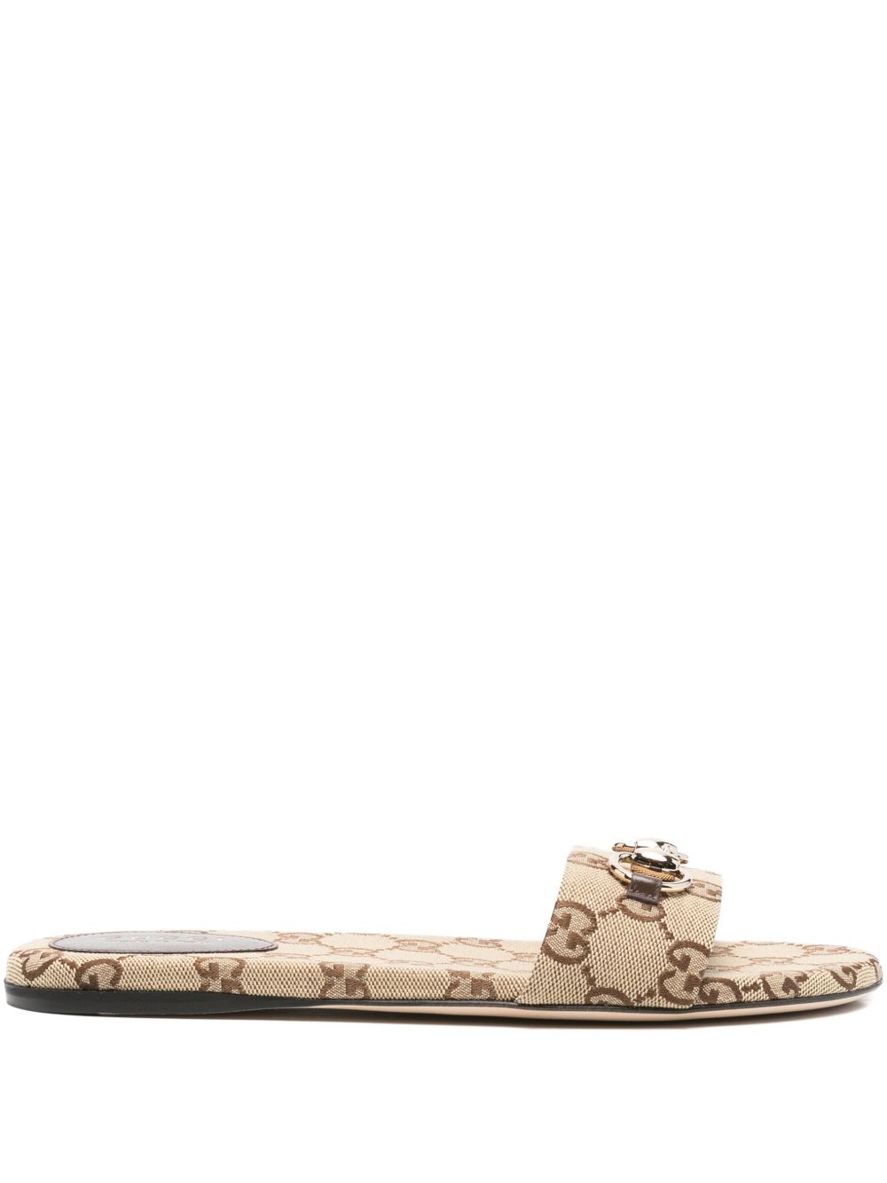 Gucci Sandals Camel Cotton Polyester