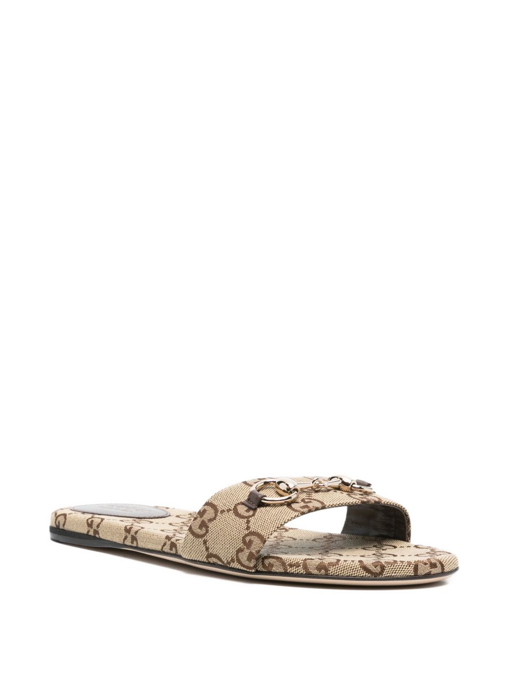 Gucci Sandals Camel Cotton Polyester
