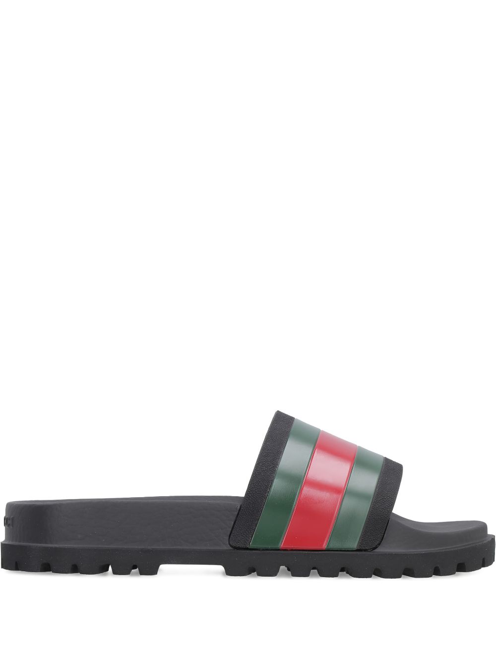 Gucci Sandals Black Rubber-elastodiene