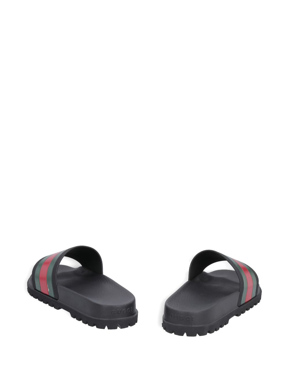 Gucci Sandals Black Rubber-elastodiene