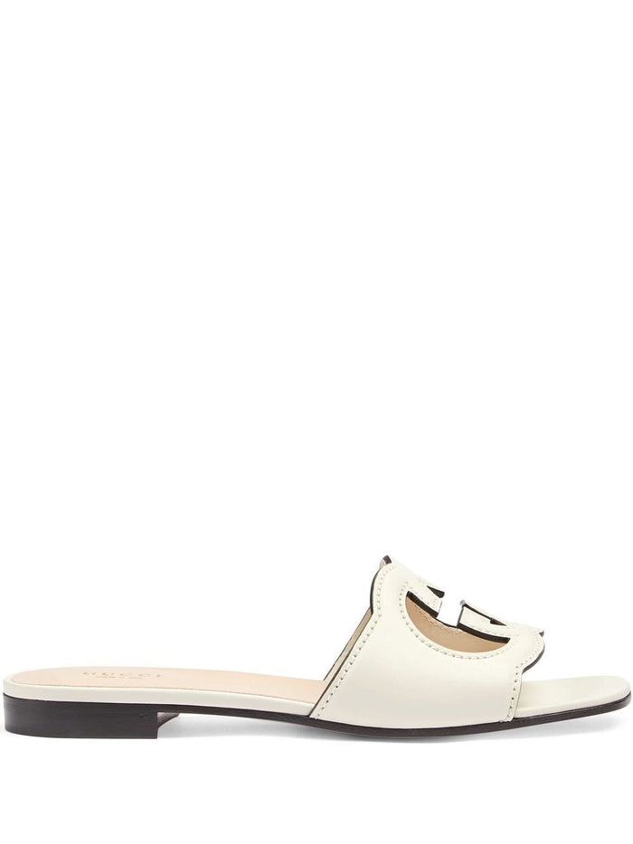 Gucci Sandals White Calf Skin