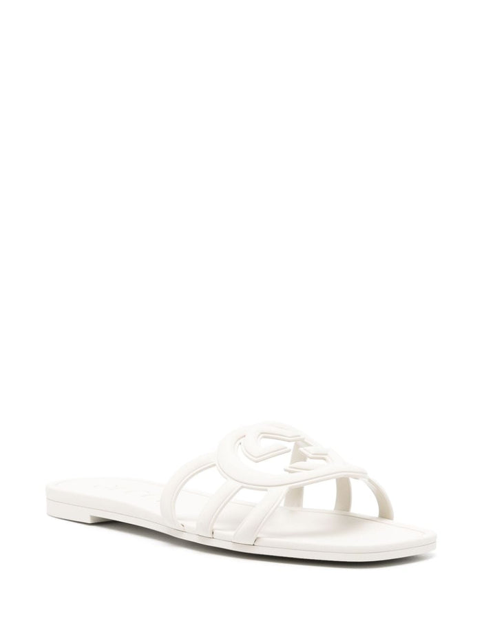 Gucci Sandals White Rubber