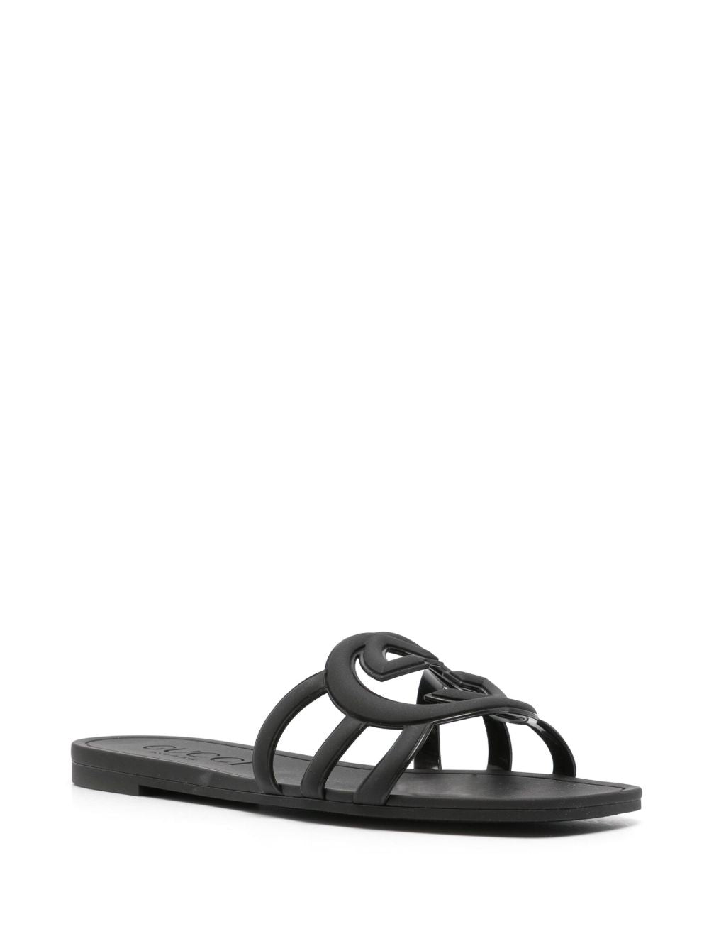 Gucci Sandals Black Rubber