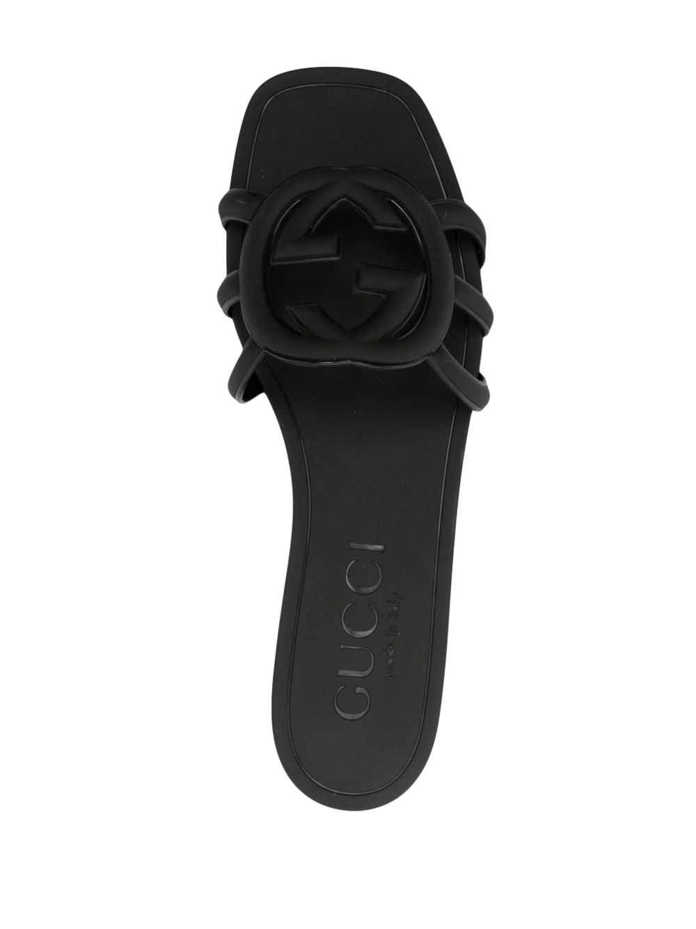 Gucci Sandals Black Rubber