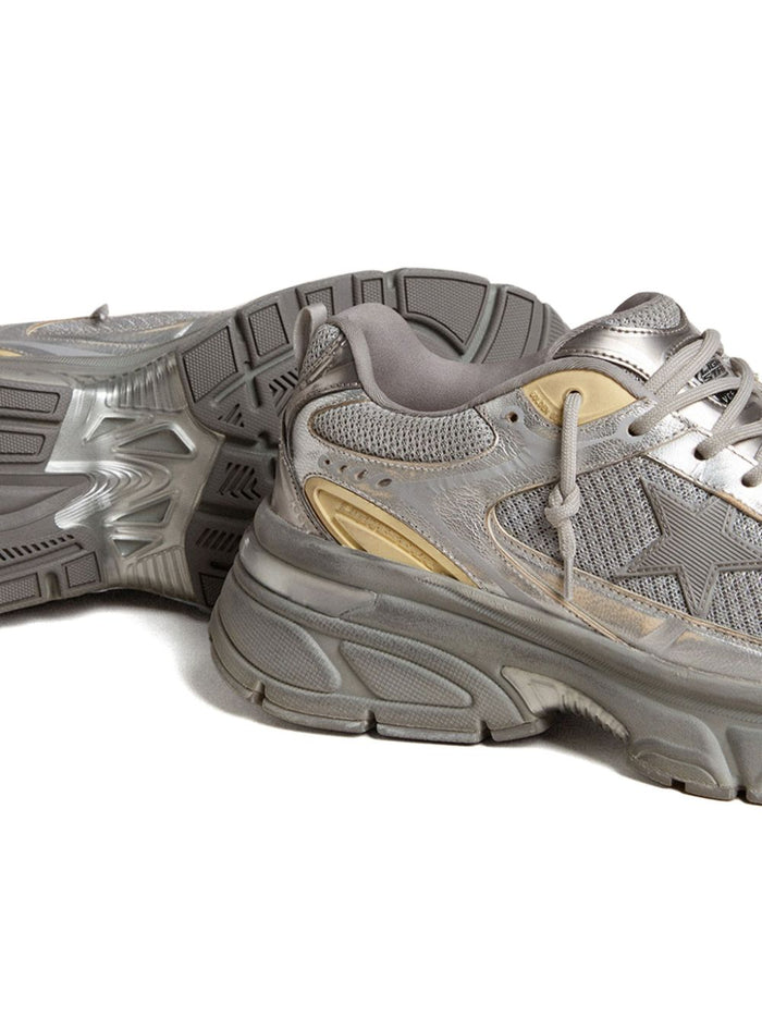 Golden Goose Sneakers Silver Outer: Polyester