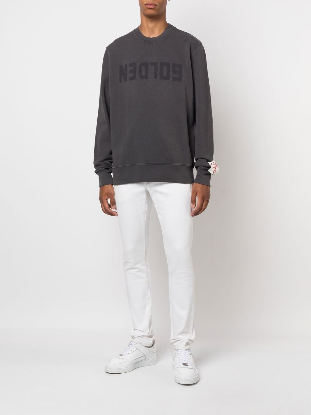 Golden Goose Sweaters Grey Cotton