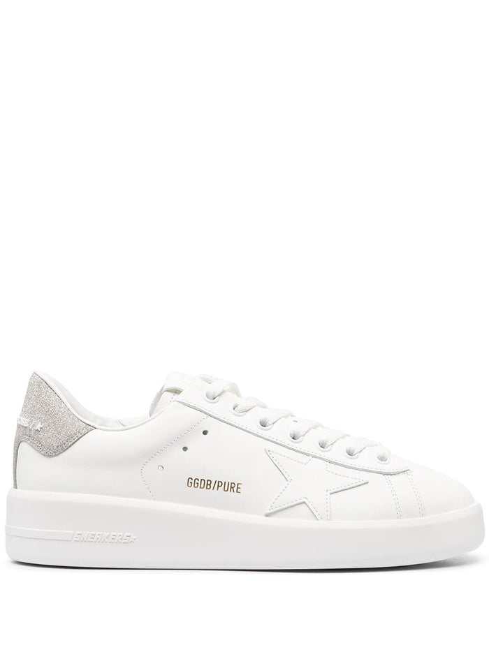 Golden Goose Sneakers Silver Leather