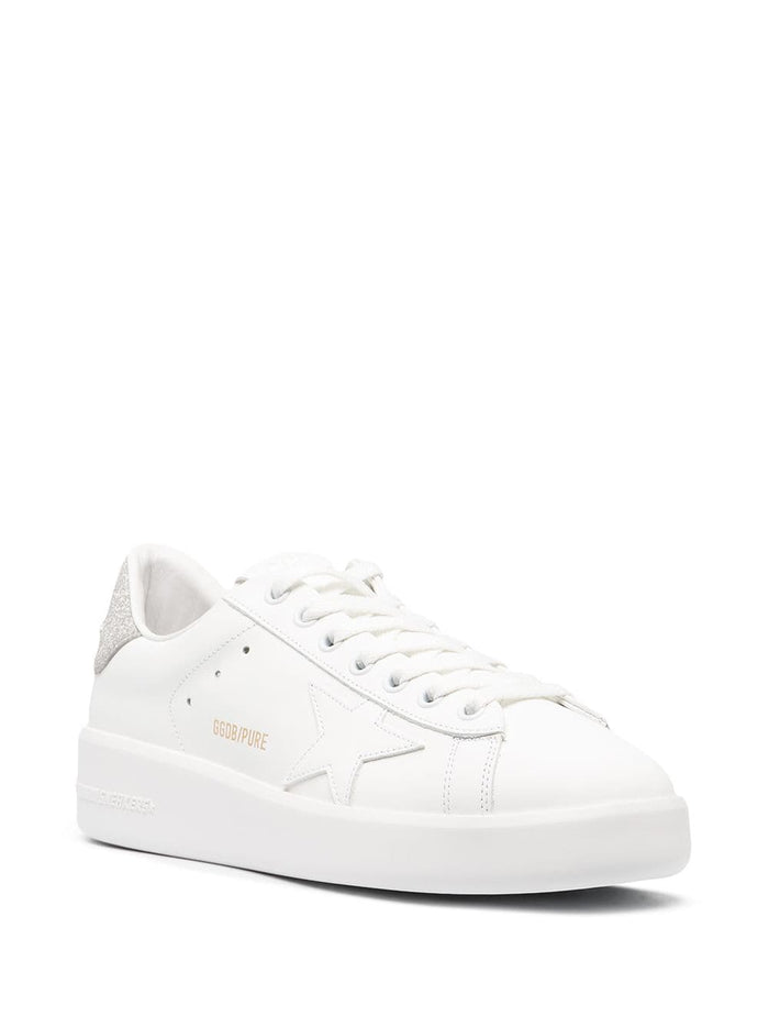 Golden Goose Sneakers Silver Leather