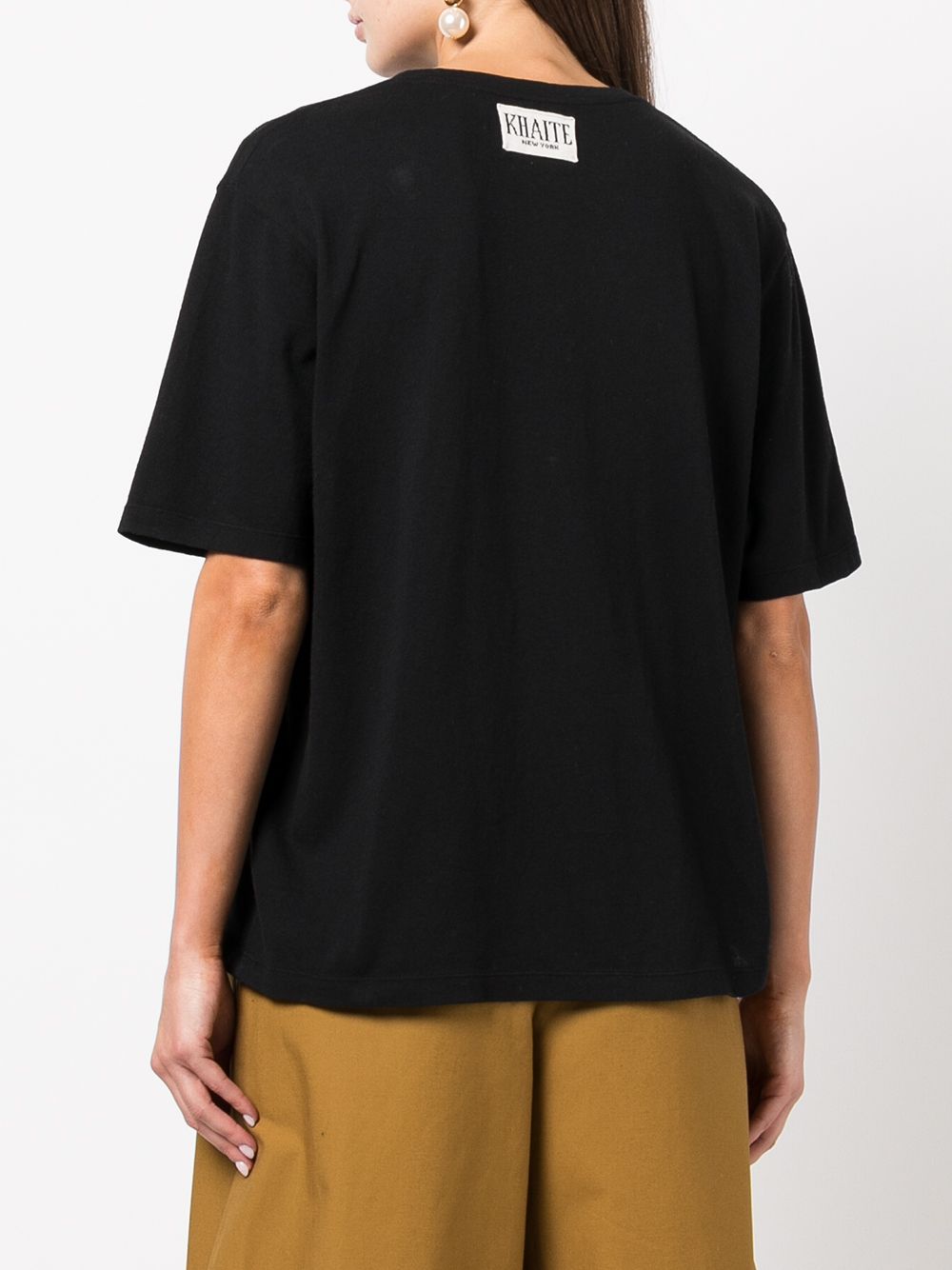 KHAITE T-shirts and Polos Black Cotton