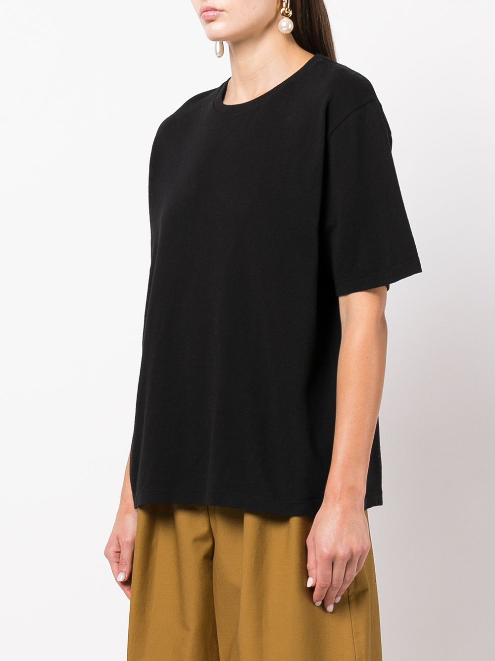 KHAITE T-shirts and Polos Black Cotton