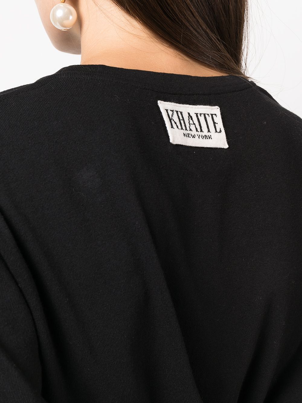 KHAITE T-shirts and Polos Black Cotton