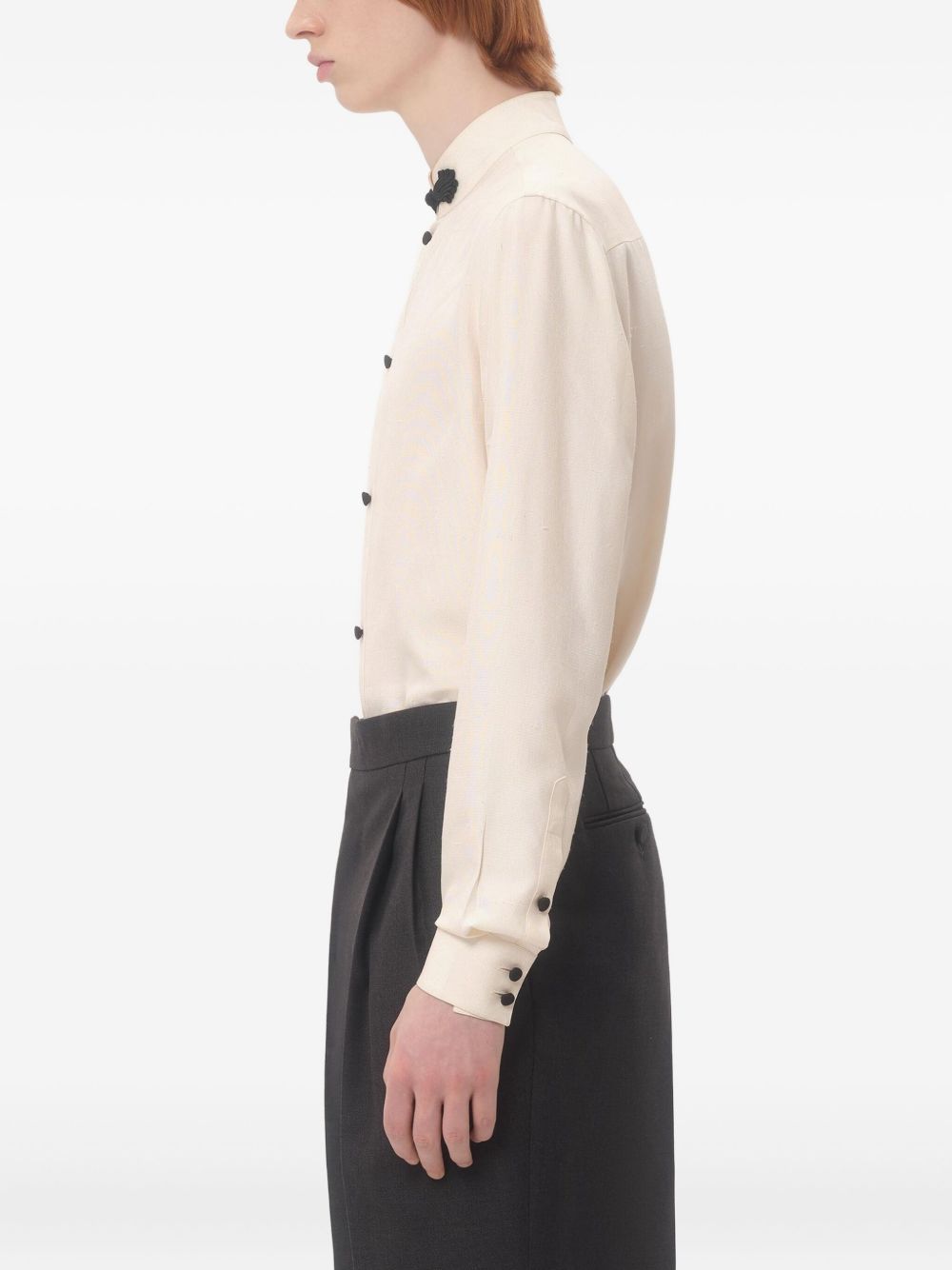 Valentino Shirts Cream Silk